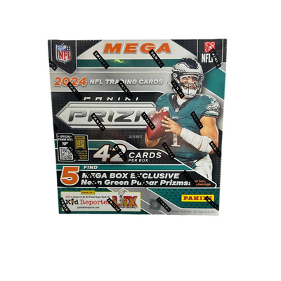 2024 Prizm Football Mega Box (Neon Green Pulsar)