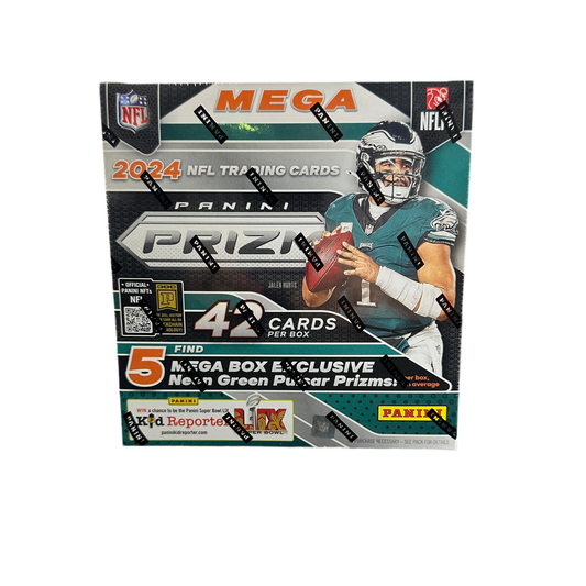 2024 Prizm Football Mega Box (Neon Green Pulsar)