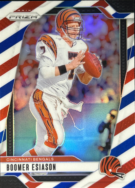 Boomer Esiason Prizm Red White Blue Bengals