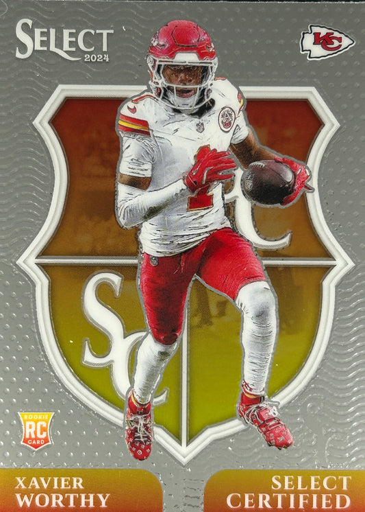 Xavier Worthy Select Certified Rookie Chiefs