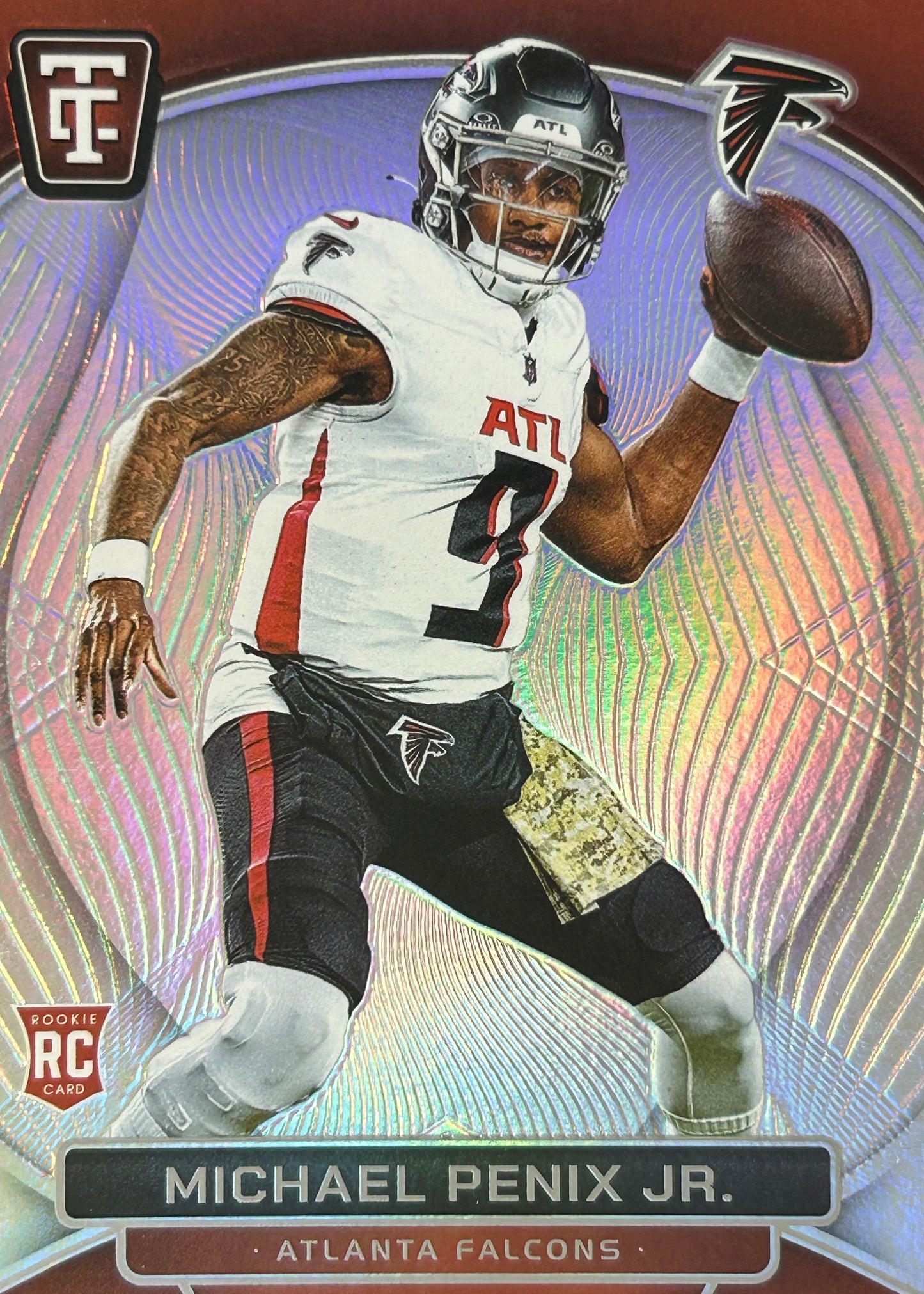 Michael Penix Jr. Totally Certified Silver Rookie Falcons Sports Card