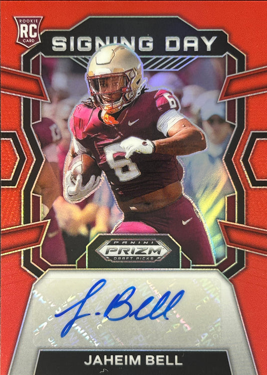 Jaheim Belk Prizm Draft Auto /199 Rookie Patriots