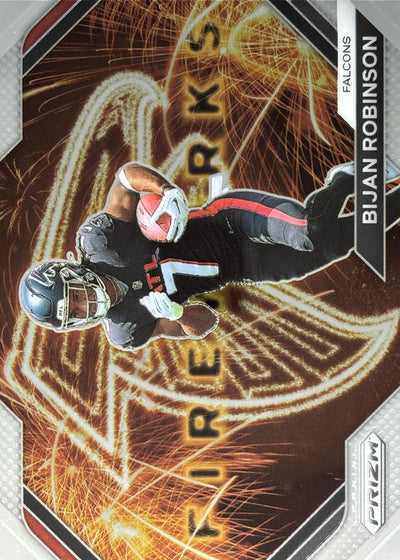 Bijan Robinson Prizm Fireworks Falcons