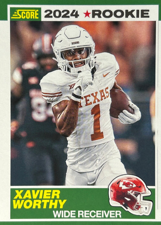 Xavier Worthy 2024 Score Rookie Chiefs