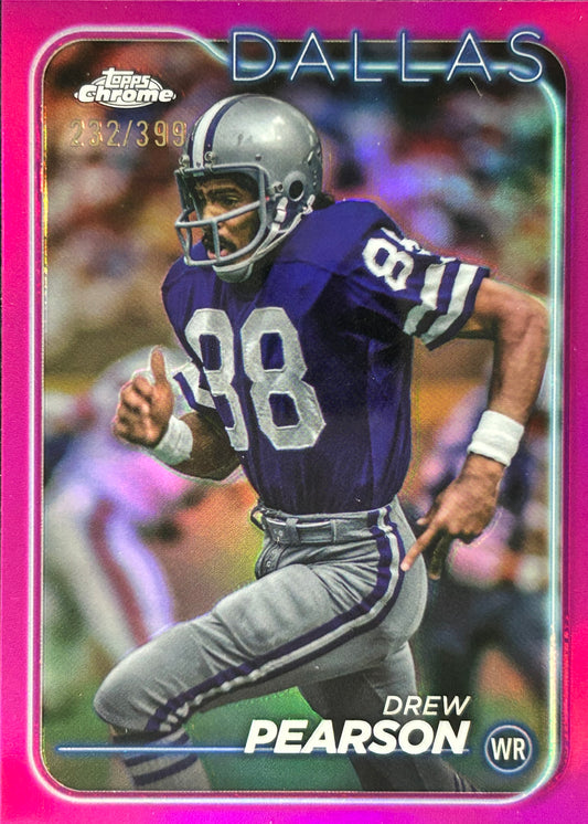Drew Pearson Topps Chrome Pink /399