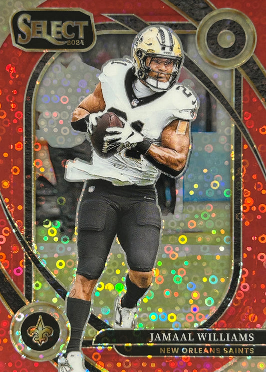 Jamaal Williams Select Red No Huddle /49 Saints