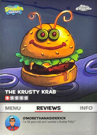The Krusty Krab Topps Chrome SpongeBob