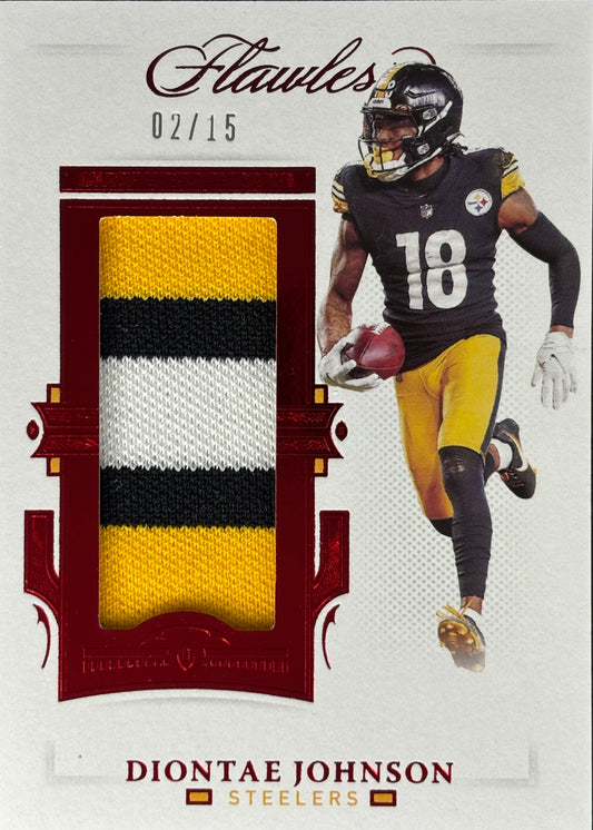 Diontae Johnson Flawless Ruby Patch /15 Steelers