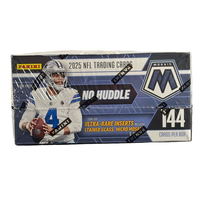 2025 Panini Mosaic No Huddle Box NFL (1 Auto + 10 No Huddle Parallels) Sports Card