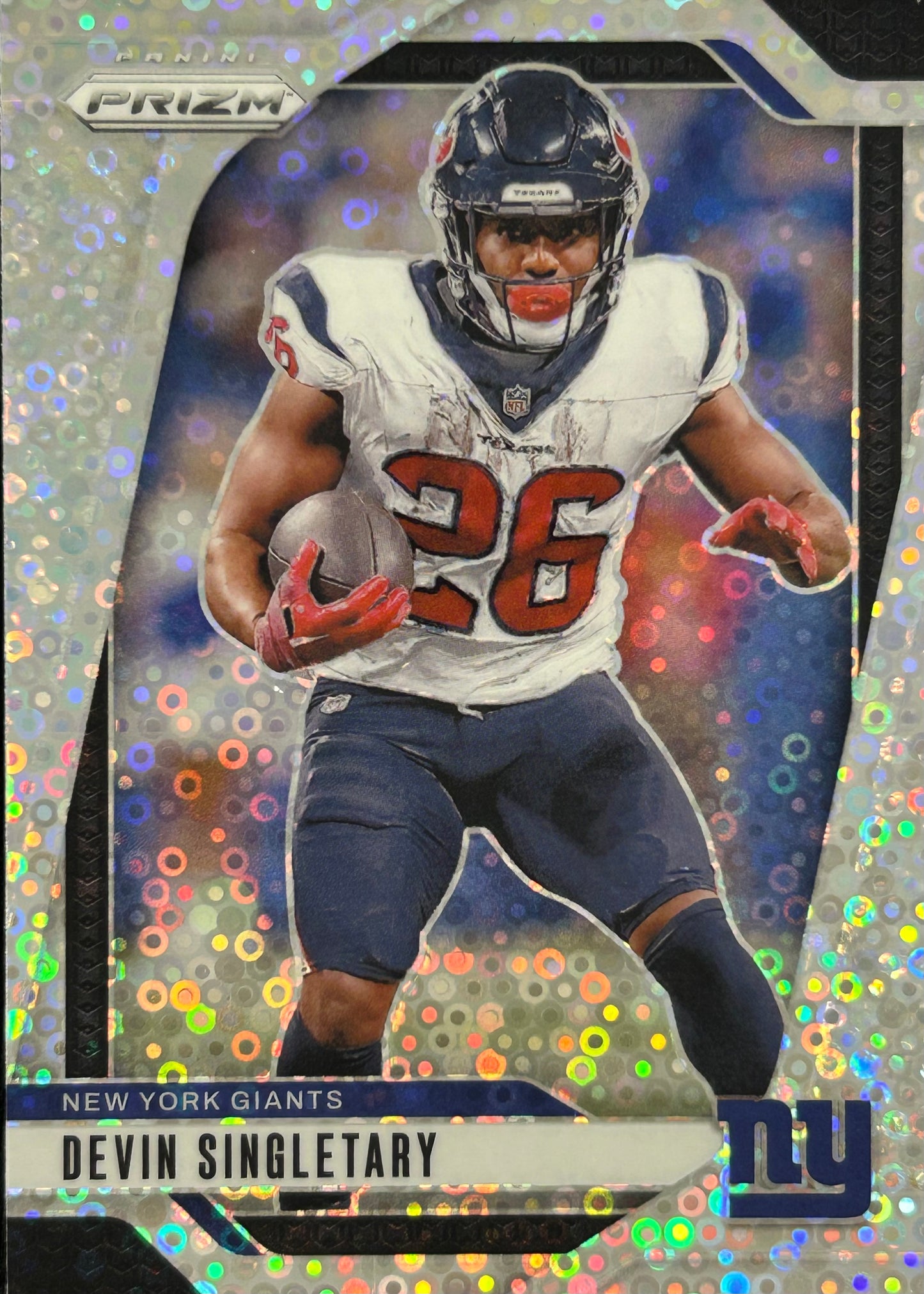Devin Singletary Prizm No Huddle Giants