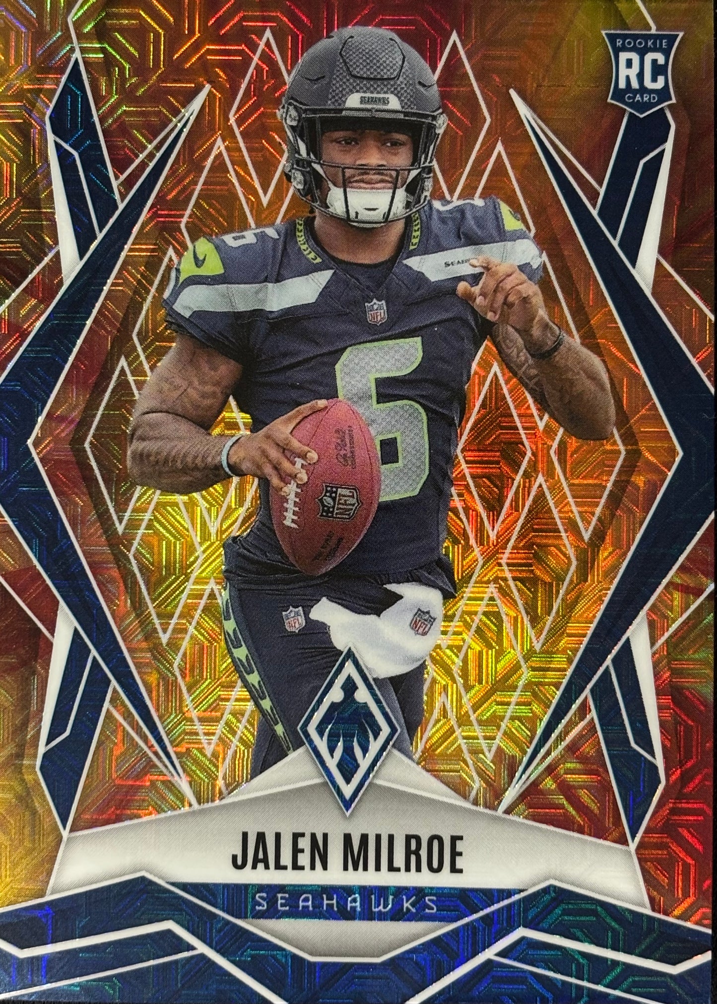 *Damaged* Jalen Milroe Phoenix Fire Burs /350 Rookie Seahawks