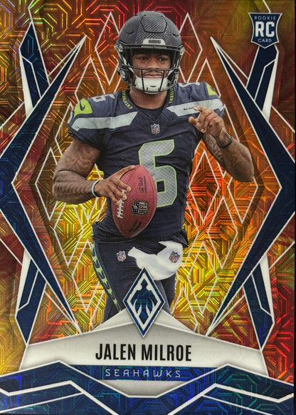 *Damaged* Jalen Milroe Phoenix Fire Burs /350 Rookie Seahawks