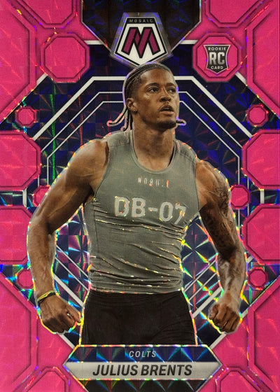 Julius Brents Mosaic Pink Fluorescent /10 Rookie Colts