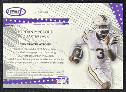 Jordan McCloud 2025 SAGE Aspire Auto Red