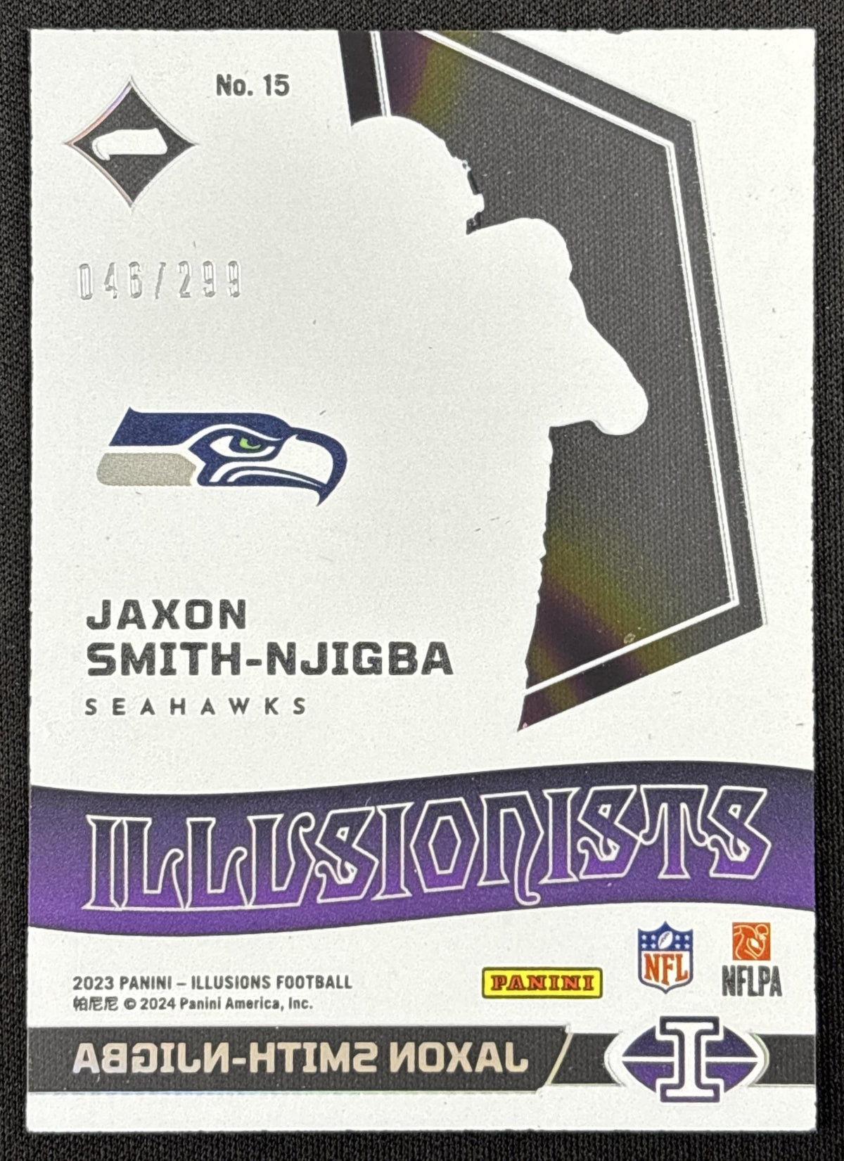 Jaxon Smith-Njigba 2023 Panini Illusions Illusionists Light Blue /299 Seahawks