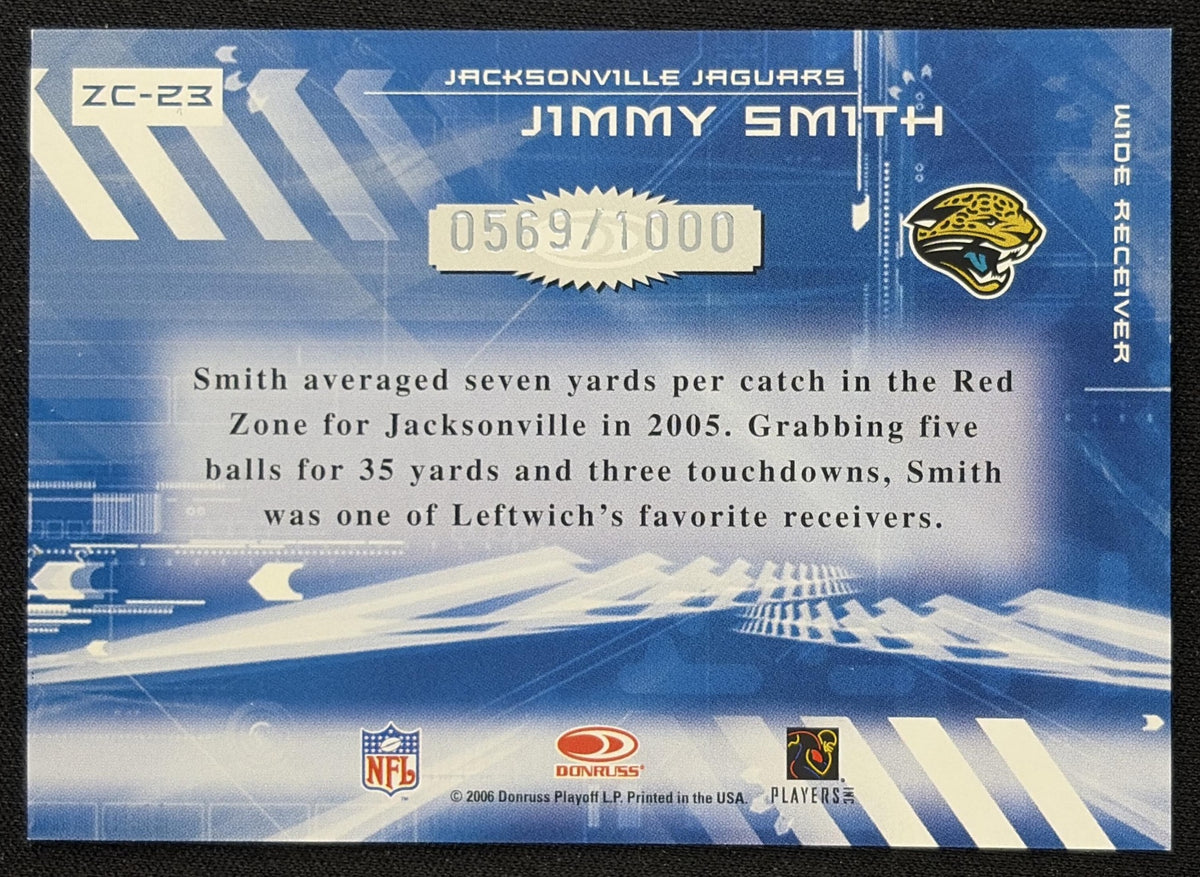 Jimmy Smith 2006 Donruss Elite Zoning Commission Gold /1000 Jaguars