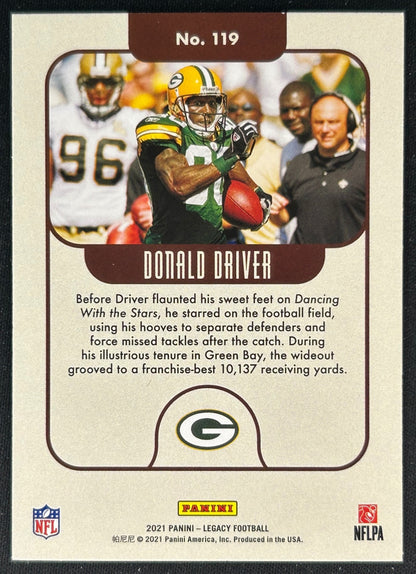 Donald Driver 2021 Legacy back