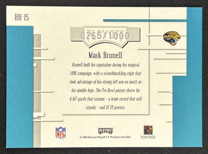 Mark Brunell 2004 Playoff Absolute Memorabilia Boss Hoggs /1000 Jaguars