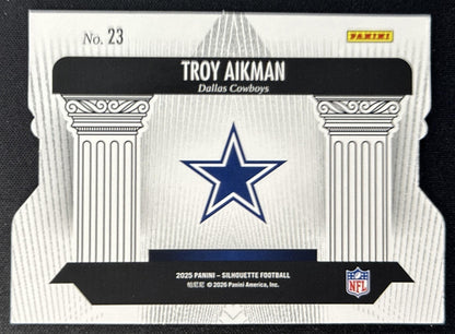 Troy Aikman 2025 Panini Silhouette Pillars of the Game Cowboys