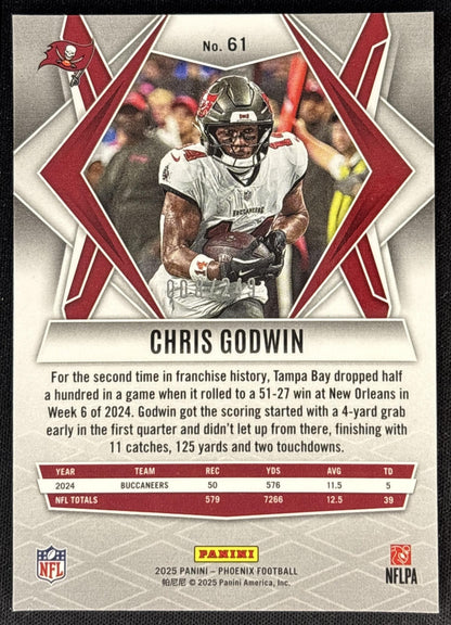 Chris Godwin 2025 Panini Phoenix Purple Hyper Prizm /249 Buccaneers