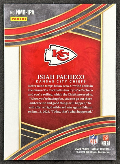 Isiah Pacheco 2023 Panini Select Numbers Chiefs Back