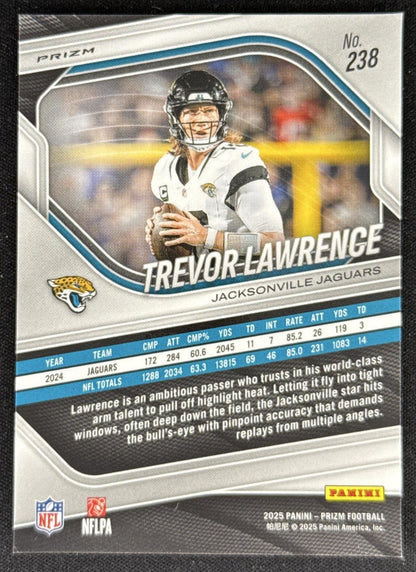 Trevor Lawrence 2025 Panini Prizm Red White & Blue Jaguars Sports Trading Card