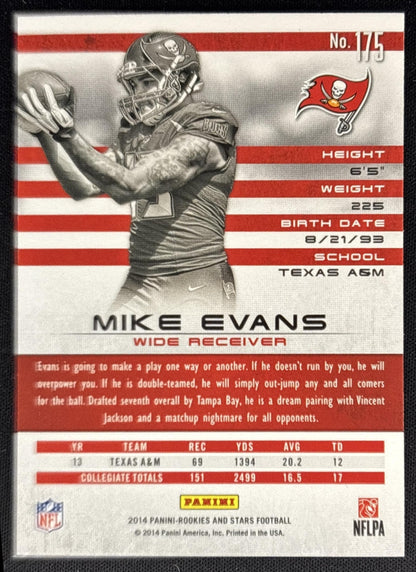 Mike Evans 2014 Panini Rookies & Stars Buccaneers back