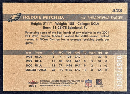Freddie Mitchell 2001 Fleer Tradition Glossy /2001 Eagles