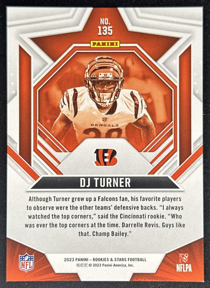 DJ Turner 2023 Panini Rookies & Stars Purple /199 Bengals Sports Trading Cards