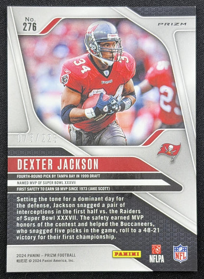 Dexter Jackson 2024 Panini Prizm Purple Ice /225 Buccaneers