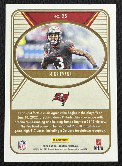 Mike Evans 2022 Panini Legacy Orange /199 Buccaneers