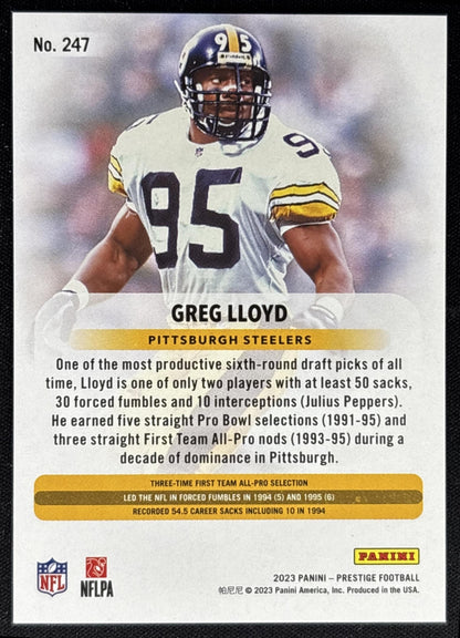 Greg Lloyd 2023 Panini Prestige Xtra Points Red /599 Steelers