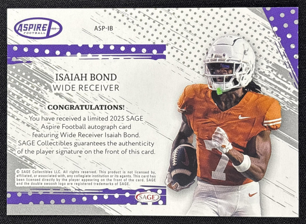 Isaiah Bond 2025 SAGE Aspire Auto