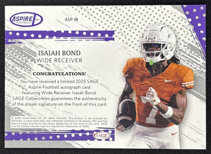 Isaiah Bond 2025 SAGE Aspire Auto