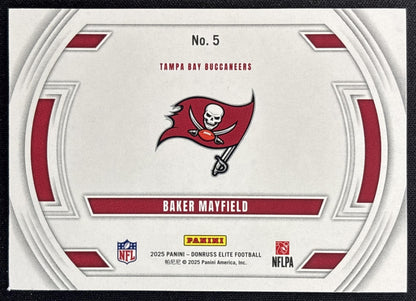 Baker Mayfield 2025 Panini Donruss Elite Field Vision /799 Buccaneers back