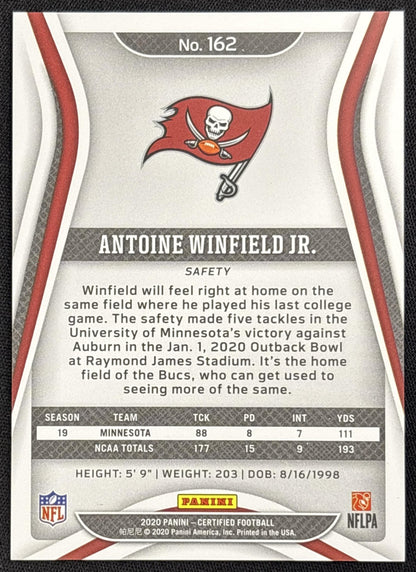 Antoine Winfield Jr. 2020 Panini Certified Mirror /299 Buccaneers