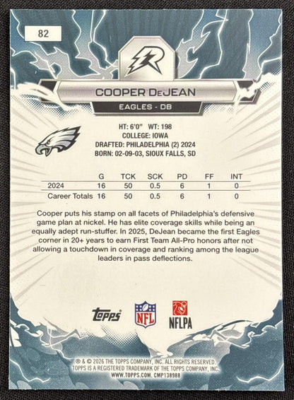 Cooper DeJean 2025 Topps Resurgence Bronze Surge Refractor /375 Eagles