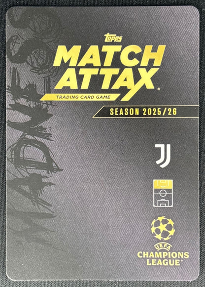 Kenan Yildiz 2025 Topps Match Attax Madness UEFA Champions League Fragments Sports Trading Cards
