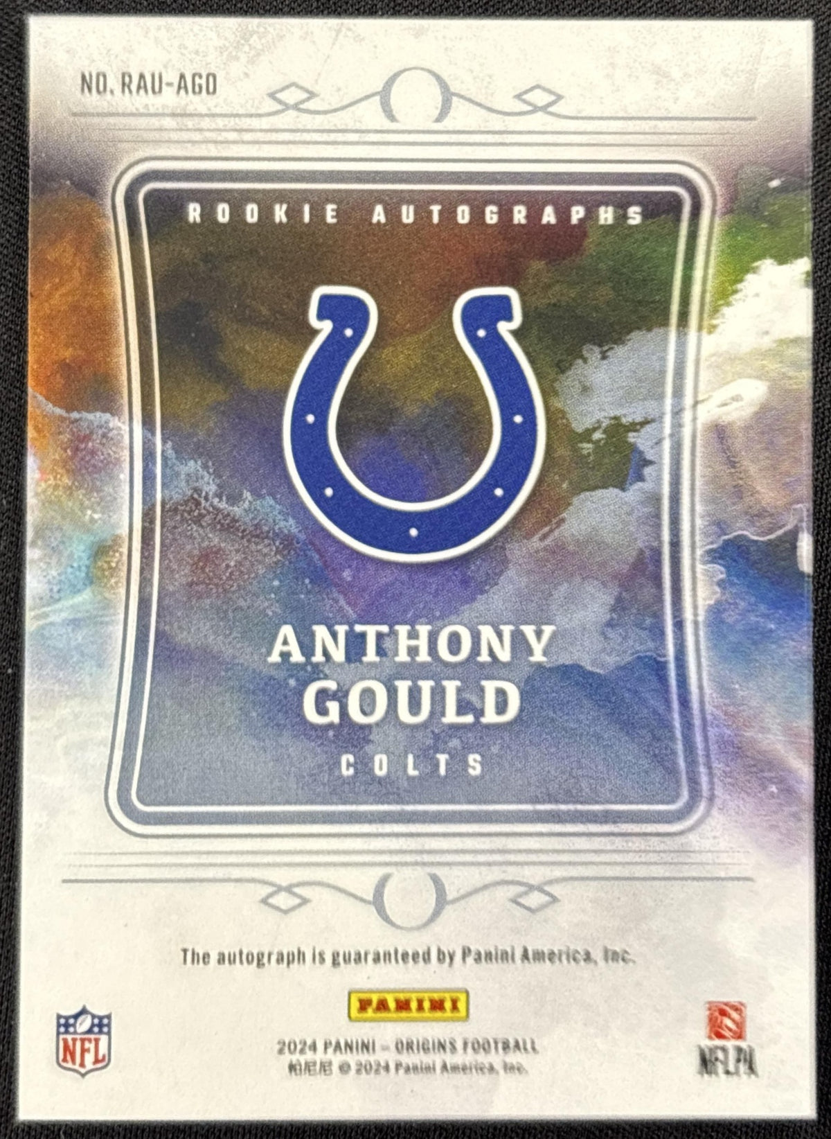 Anthony Gould 2024 Panini Origins Rookie Auto Indianapolis Colts