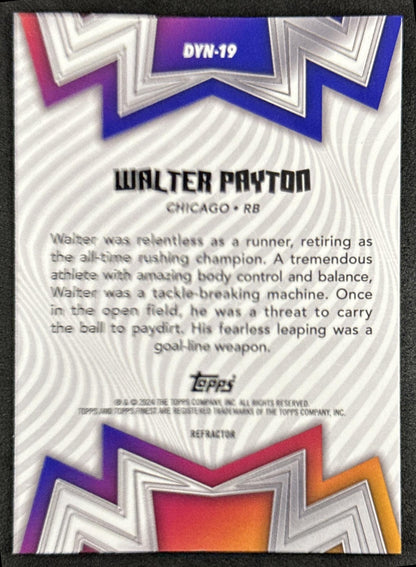 Walter Payton 2024 Topps Finest Dynamos Bears