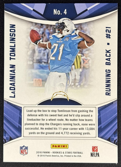 LaDainian Tomlinson 2016 Panini Rookies & Stars Standing Ovation Chargers - San Diego Chargers