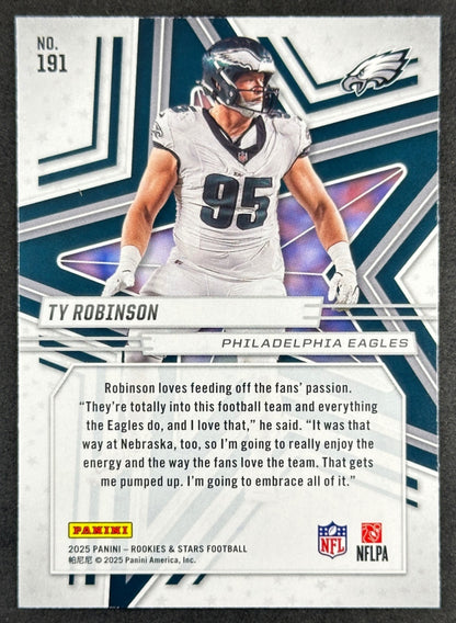 Ty Robinson 2025 Panini Rookies & Stars Eagles Sports Trading Cards