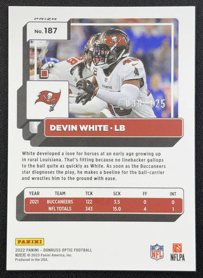 Devin White 2022 Panini Donruss Optic Silver Circles /125 Buccaneers
