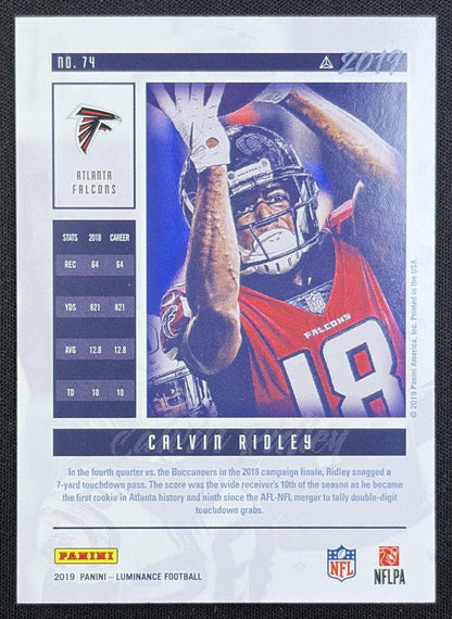 Calvin Ridley 2019 Panini Luminance Falcons