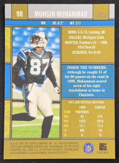 Muhsin Muhammad 2000 Bowman Reserve Panthers