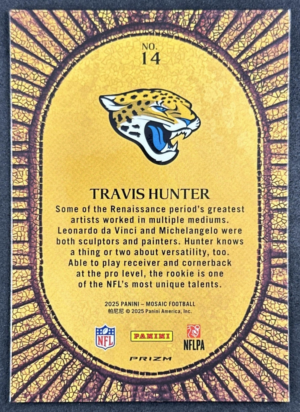Travis Hunter 2025 Panini Micro Mosaic Jaguars Sports Trading Cards