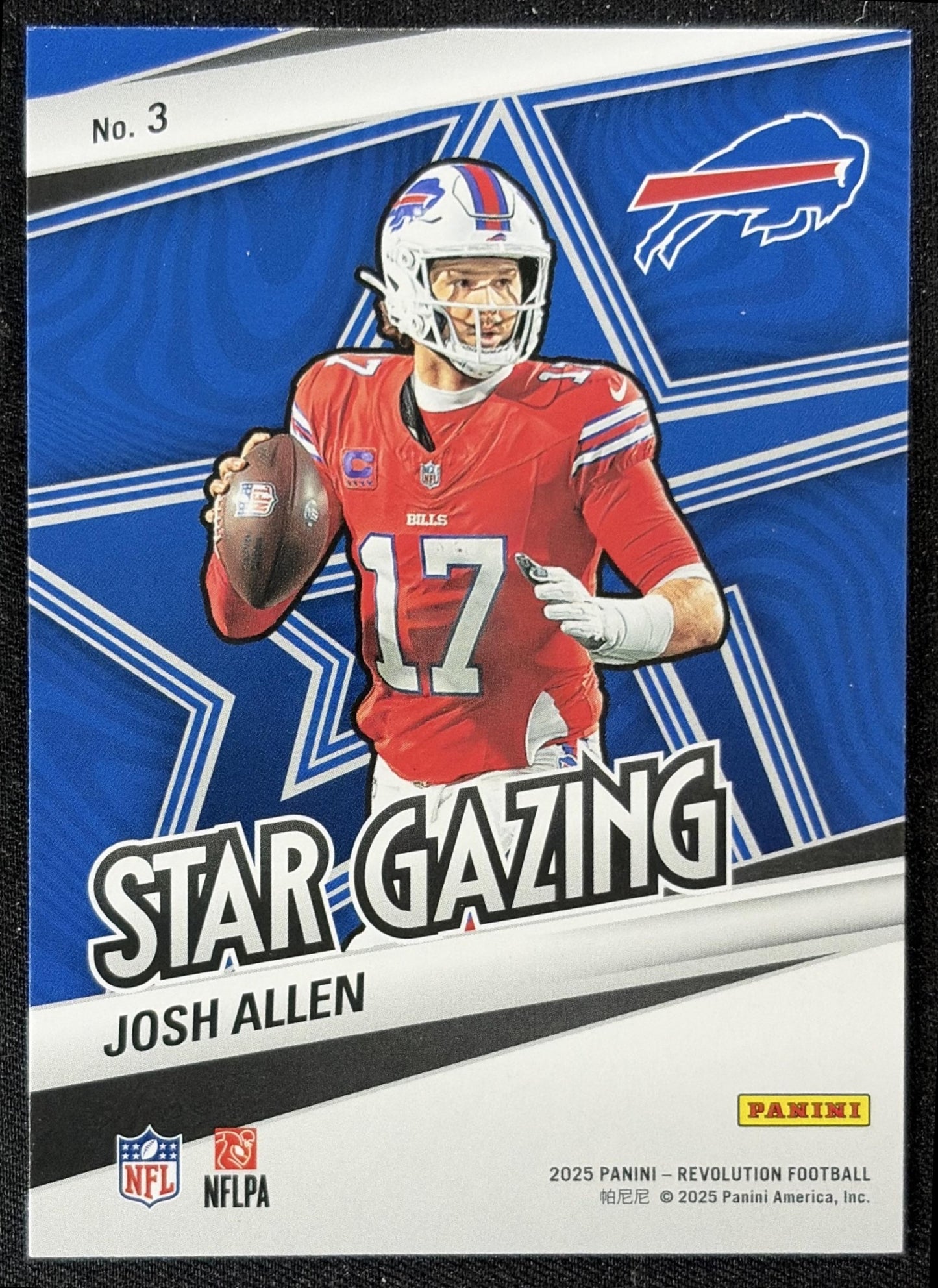 Josh Allen 2025 Panini Revolution Star Factor Bills