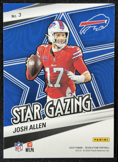 Josh Allen 2025 Panini Revolution Star Factor Bills