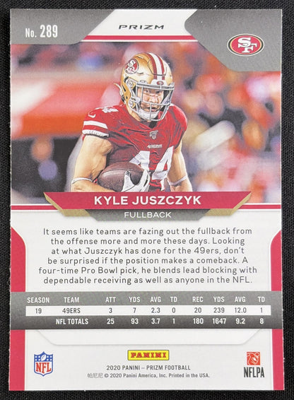 Kyle Juszczyk 2020 Panini Prizm Red Ice 49ers