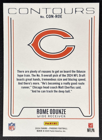Rome Odunze 2024 Panini Phoenix Contours Bears Sports Trading Card